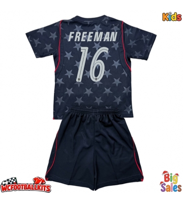 United States Alex Freeman #16 Replica Away Stadium Kit for Kids World Cup 2026 Short Sleeve (+ pants)